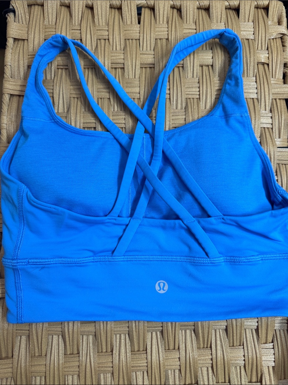 lululemon athletica Bright Blue Strappy Sports Bra